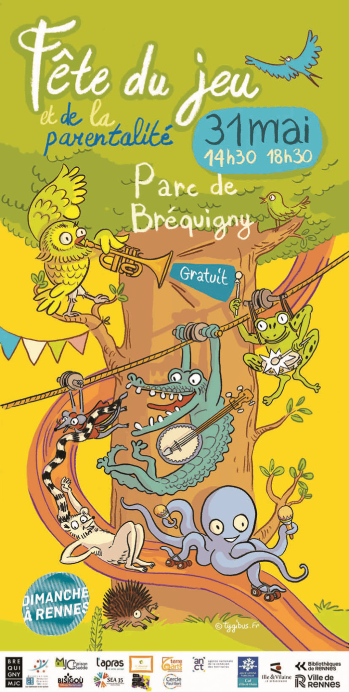 Fête du jeu et de la parentalité Parc de Bréquigny Rennes