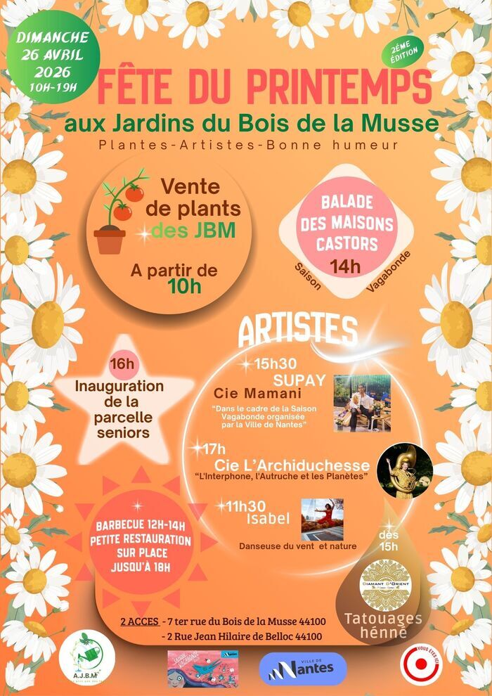 Fête du Printemps aux Jardins du Bois de la Musse Les Jardins Familiaux du Bois de la Musse Nantes