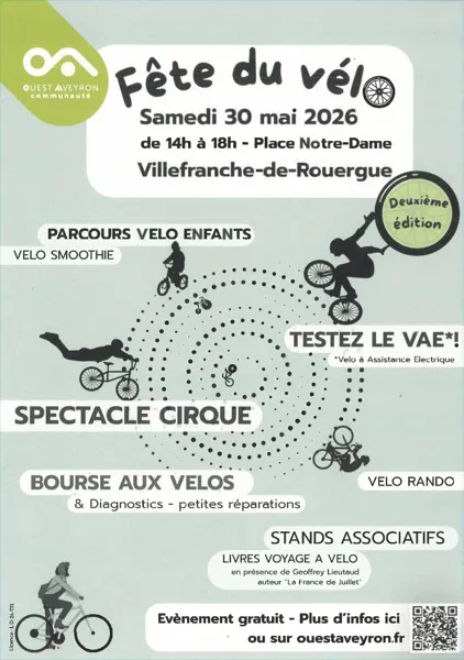 Fête du vélo Édition 2026  Villefranche-de-Rouergue 2026-05-30