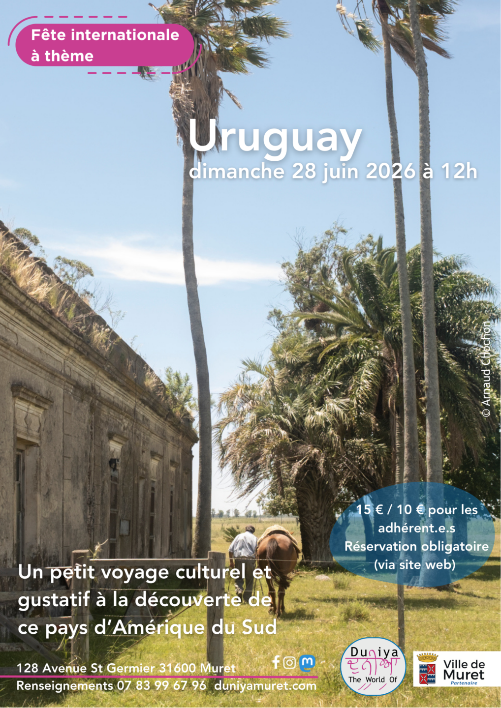 FÊTE INTERNATIONALE À THÈME URUGUAY 128 Avenue Saint-Germier Muret 2026-06-28
