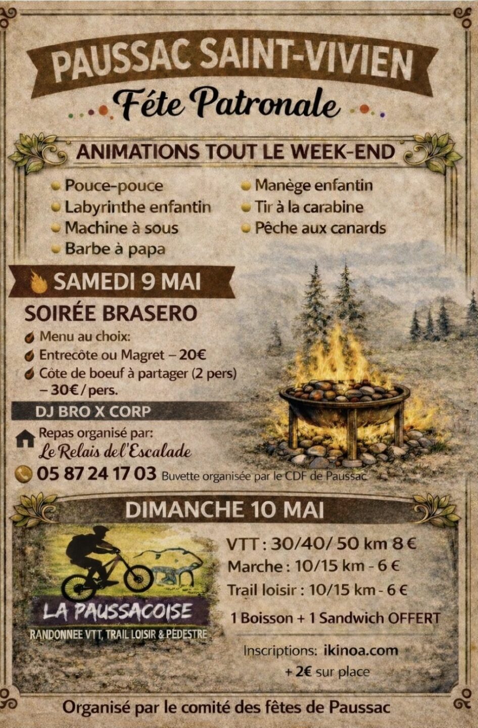 Fête patronale  Paussac-et-Saint-Vivien