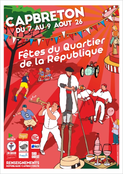 Fêtes de la République Place de la République Capbreton 2026-08-07