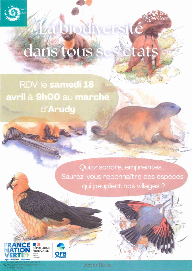 Fêtons la biodiversité la biodiversité dans tous ses états Place de l&rsquo;Hôtel de ville Arudy