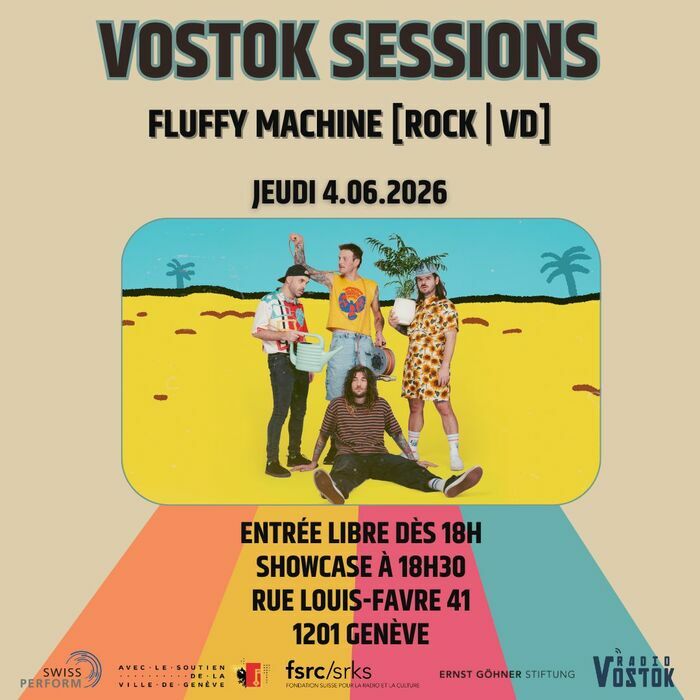Fluffy Machine [Rock | VD], Radio Vostok, Genève