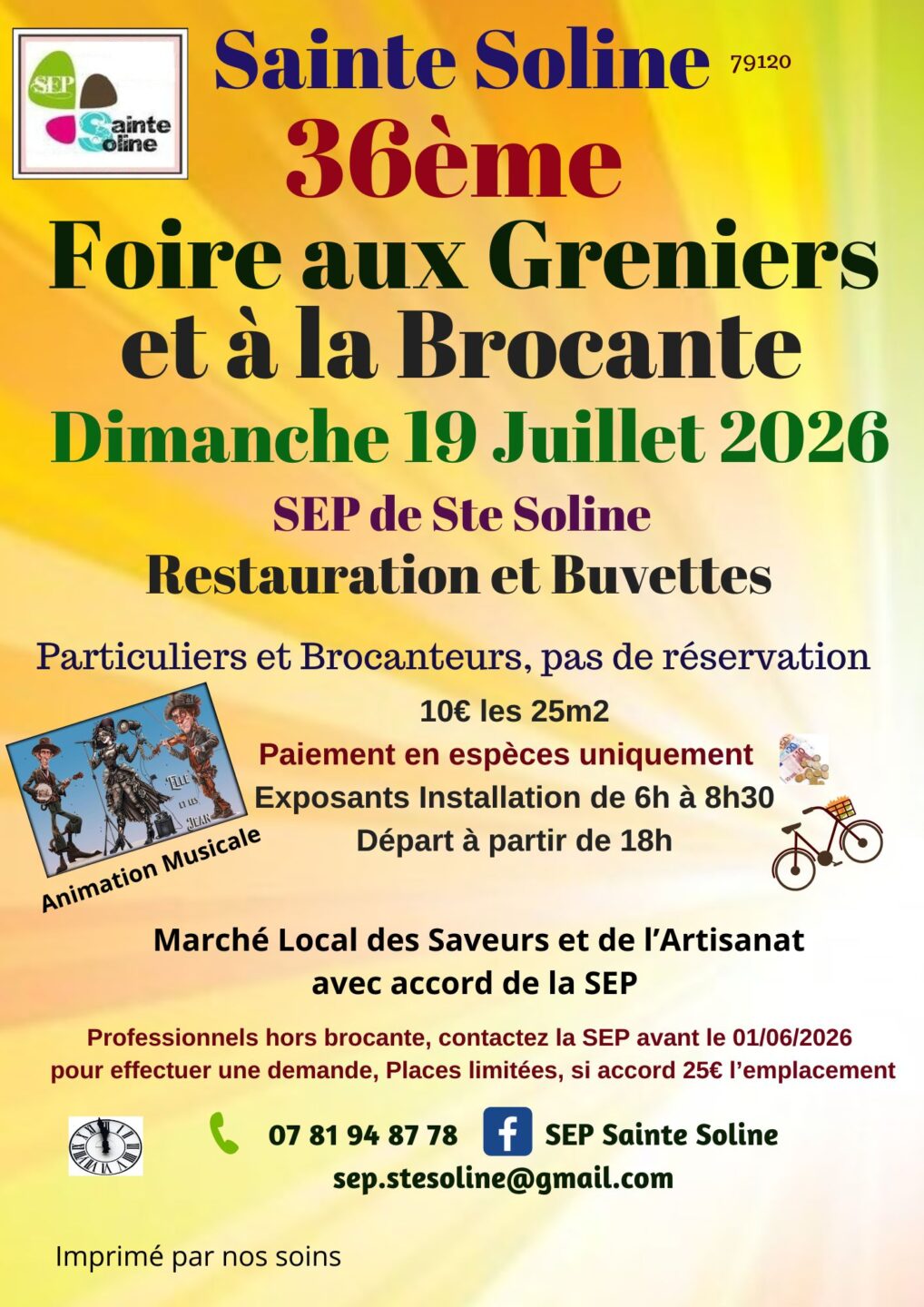 Foire aux greniers et à la brocante  Sainte-Soline