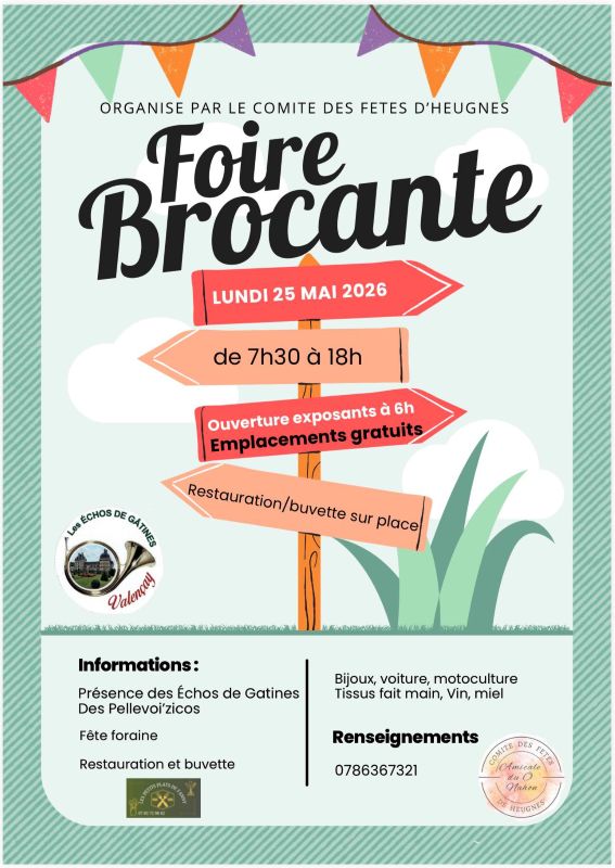 Foire Brocante  Heugnes 2026-05-25