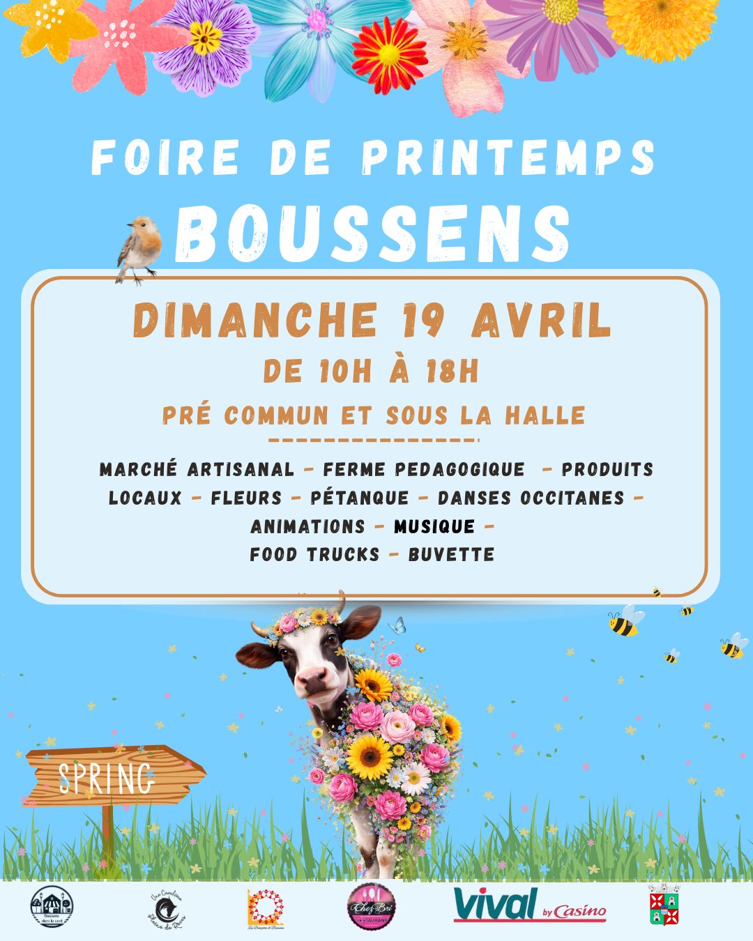 FOIRE DE PRINTEMPS PRÉ COMMUN ET HALLE Boussens