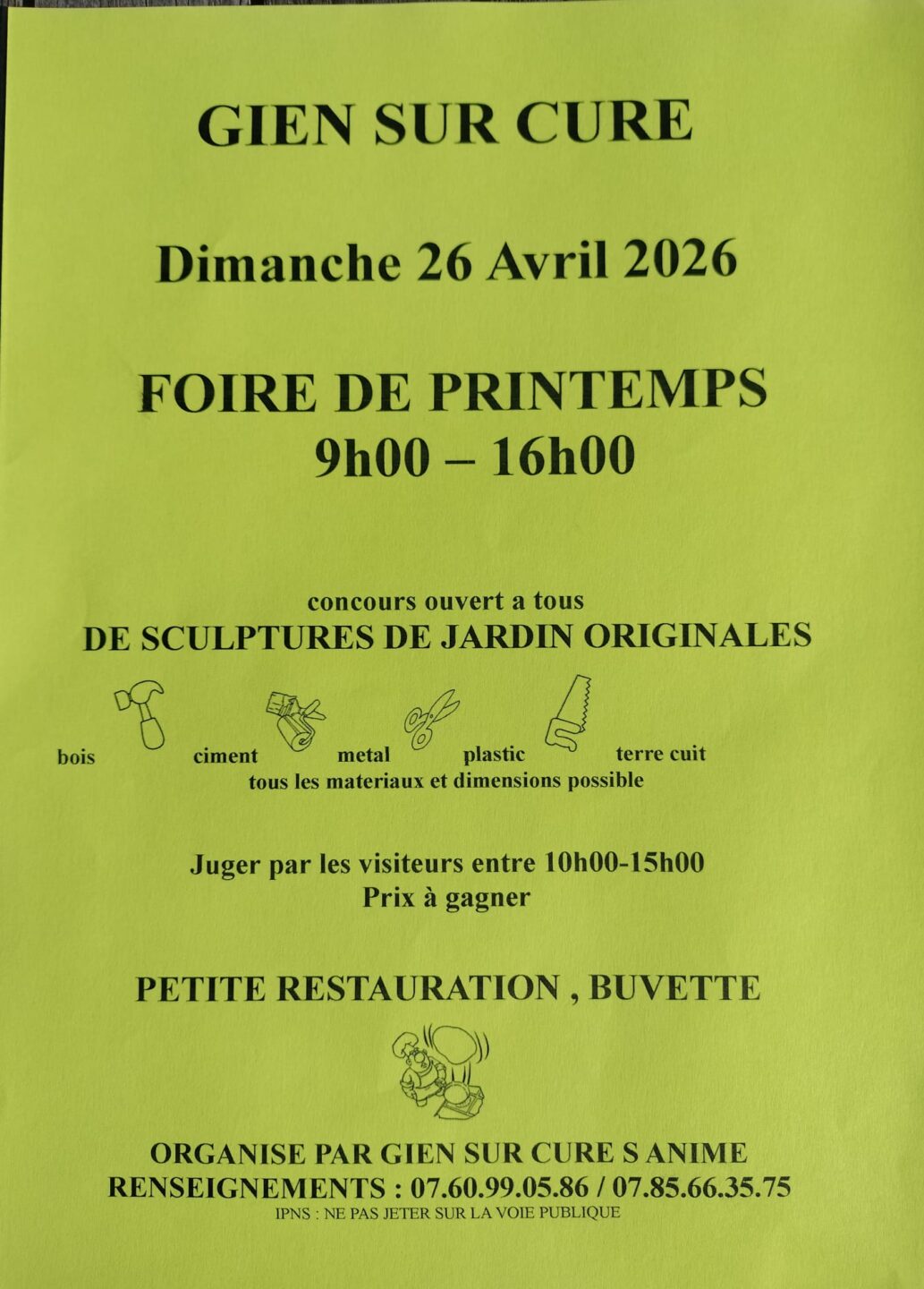 Foire de printemps  Gien-sur-Cure