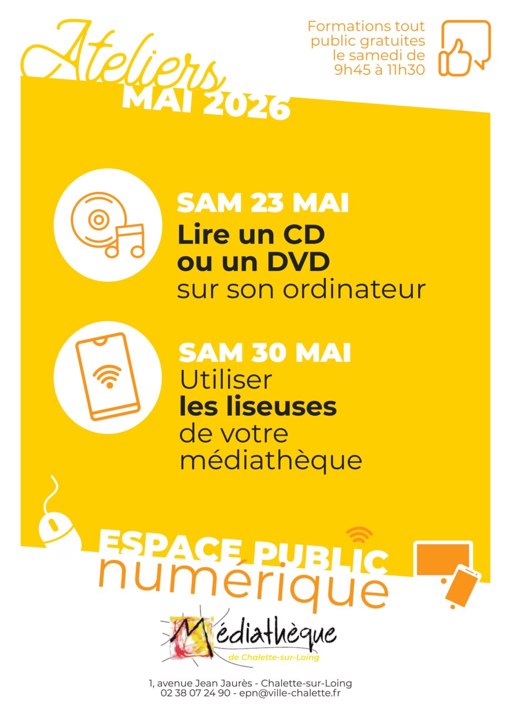 Formation tout public 1 Avenue Jean Jaurès Châlette-sur-Loing 2026-05-30