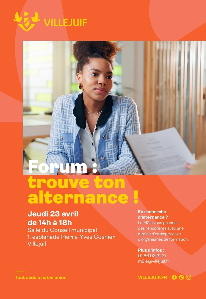 FORUM ALTERNANCE Salle du Conseil Municipal Villejuif