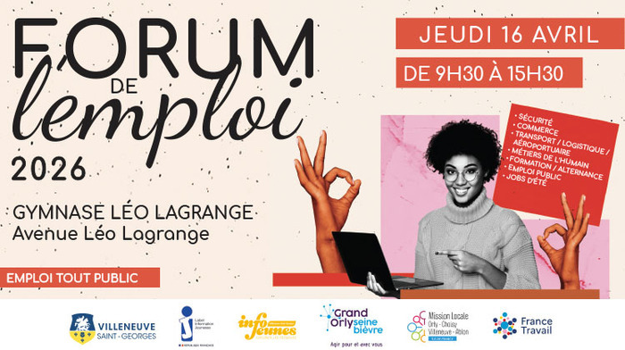 Forum de l’emploi, Gymnase Léo Lagrange, Villeneuve-Saint-Georges