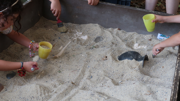 Fouille d'une tombe romaine Village de l'archéologie de Lyon - MuMo Musée des Moulages Lyon