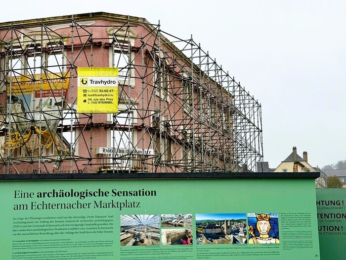 Fouilles de la Petite Marquise – état d'avancement des travaux sur place et en coulisses Trifolion Echternach
