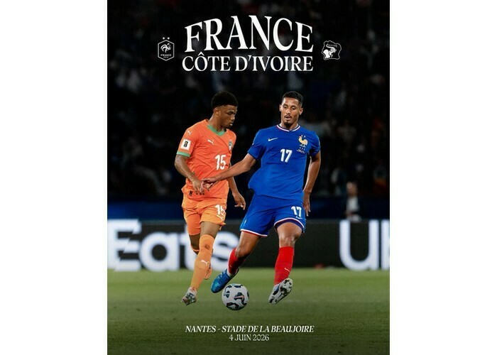 France/Côte d’Ivoire – Match football préparation Coupe du Monde de la Fifa  2026, Stade de la Beaujoire Louis Fonteneau, Nantes