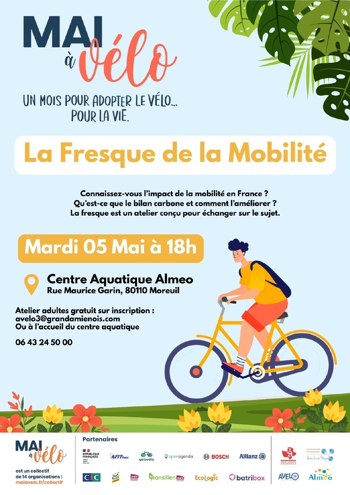 Fresque de la Mobilité, Centre aquatique ALMEO, Moreuil