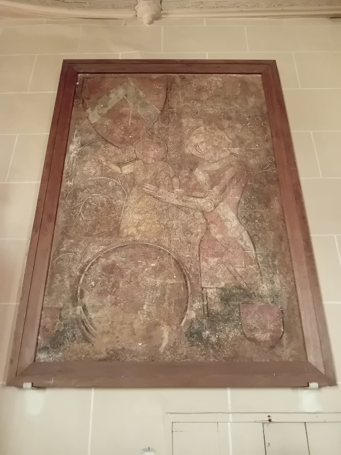 Fresques et Gisant de Friardel en Lumières, église de Friardel, La Vespière-Friardel