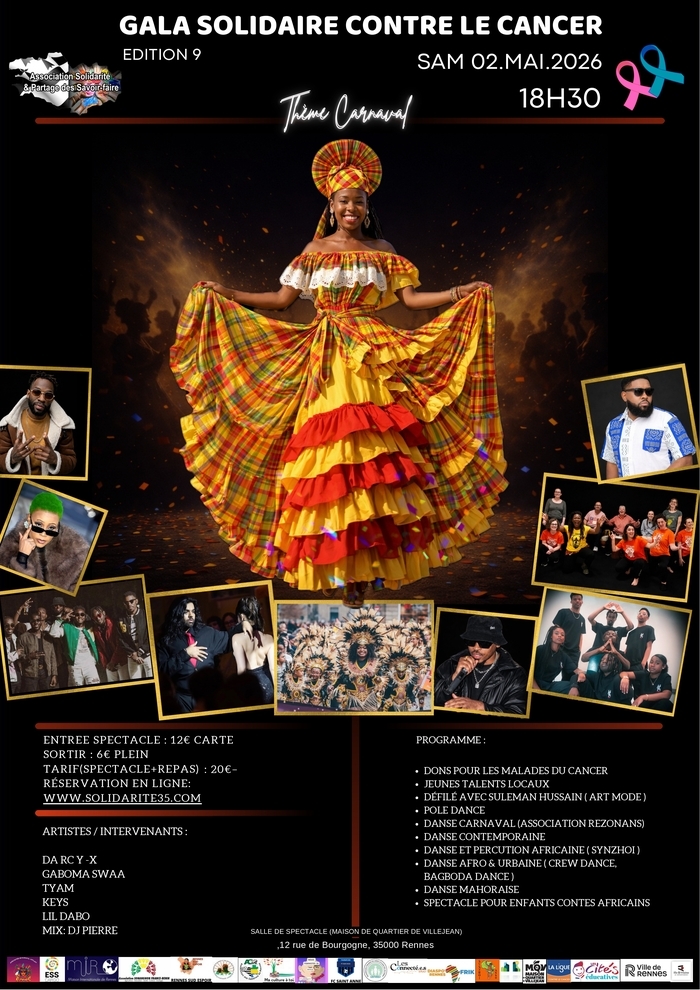 Gala Solidaire contre le cancer — par SPSF 35 Rencontre et Culture | Maison de Quartier de Villejean Rennes
