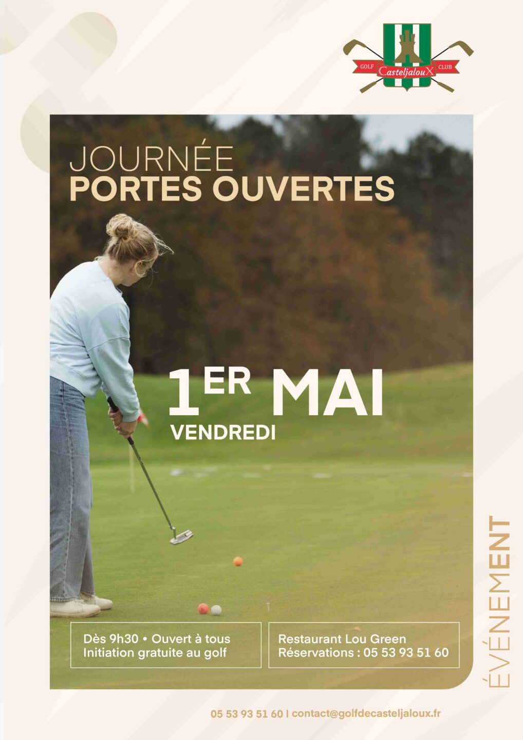 Golf portes ouvertes Route de Mont de Marsan Casteljaloux