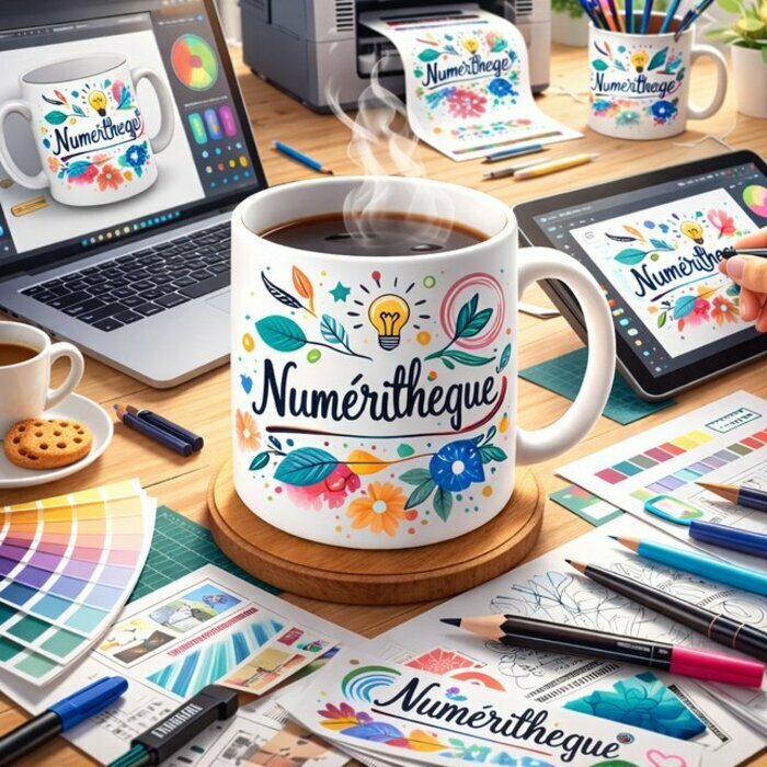 Goûters numériques : Concevoir une tasse personnalisée grâce aux outils numériques, Ludomédiathèque Colette, Tourcoing