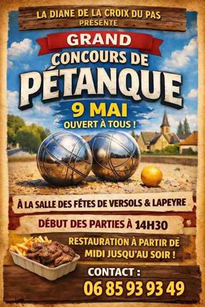 Grand concours de Pétanque  Versols-et-Lapeyre