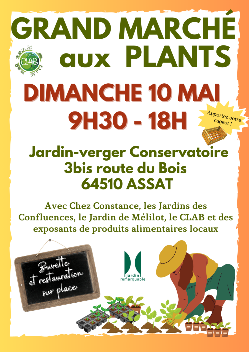 GRAND MARCHÉ AUX PLANTS Jardin-verger Conservatoire Assat