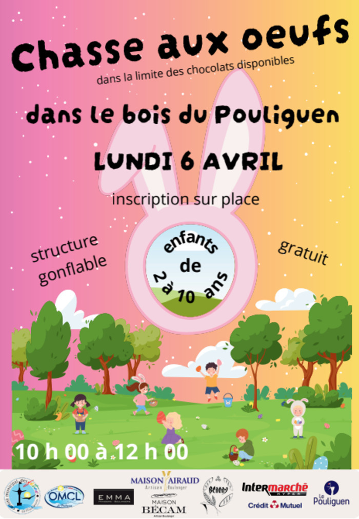 Grande Chasse aux œufs, Bois du Pouliguen 44510 Le pouliguen, Le pouliguen