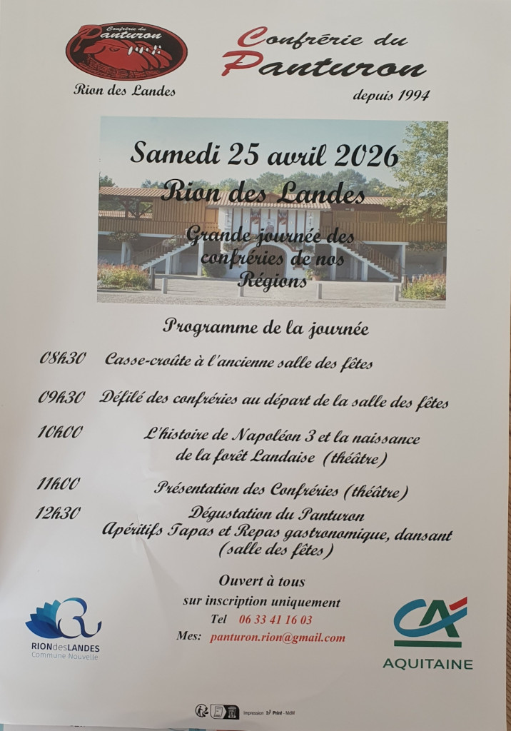 Grande journée des confréries de nos Régions  Rion-des-Landes