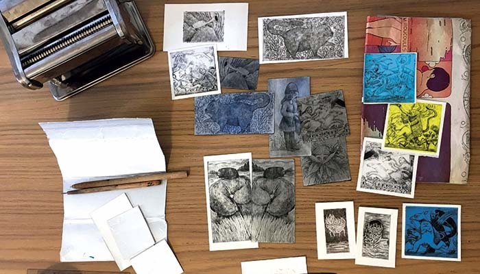 Gravure sur Tetra Pak Médiathèque Jacques Demy Nantes