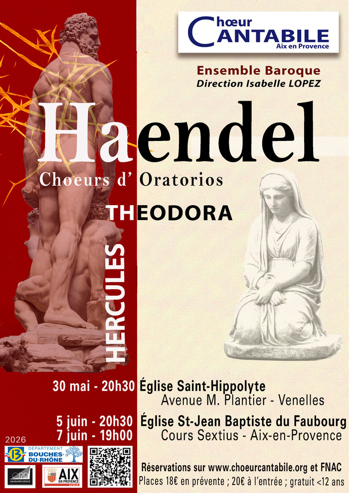 HAENDEL – Chœurs d’Oratorios Eglise Saint Jean Baptiste du Faubourg Aix-en-Provence