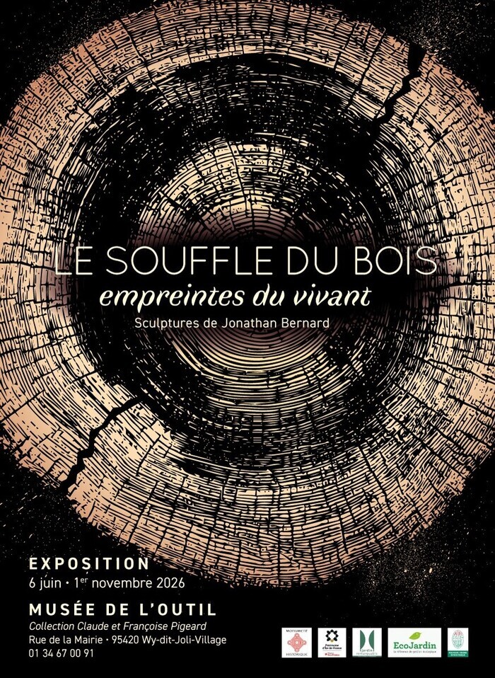 Inauguration de l’exposition « Le Souffle du bois, Empreintes du vivant dans le jardin. » en présence de l’artiste, Musée de l&rsquo;outil, Wy-dit-Joli-Village