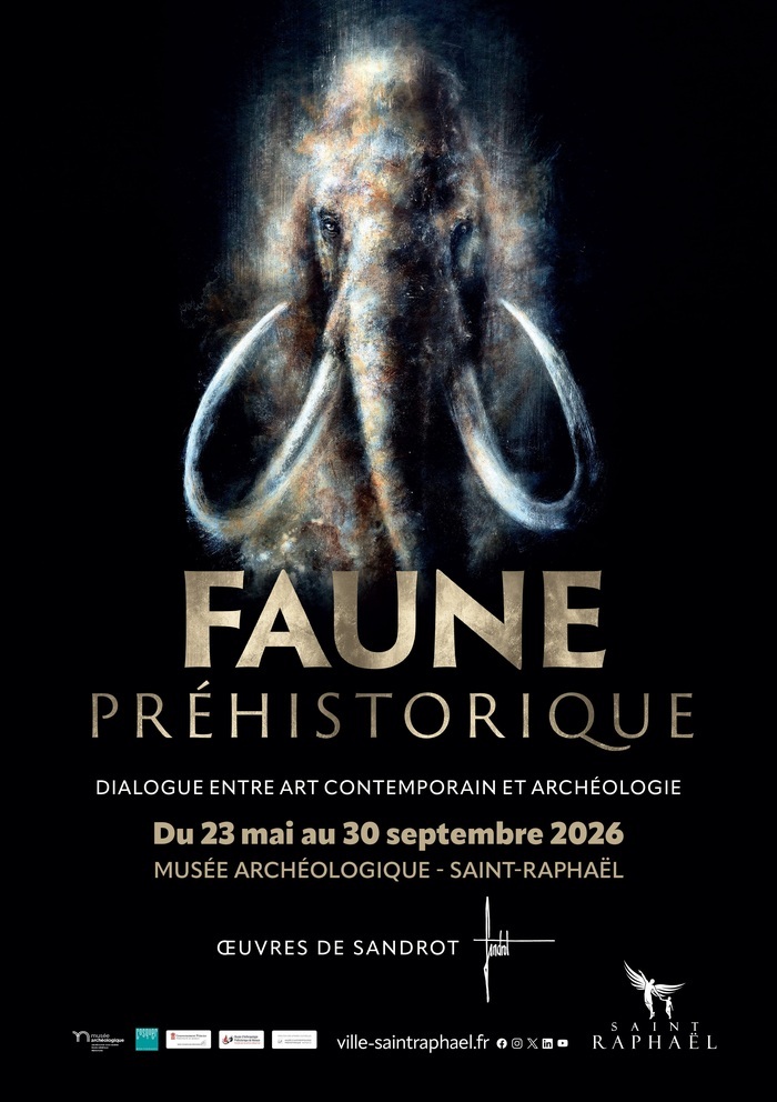 Inauguration de l&rsquo;exposition temporaire « Faune » avec performance picturale de l’artiste., Musée archéologique, Saint-Raphaël