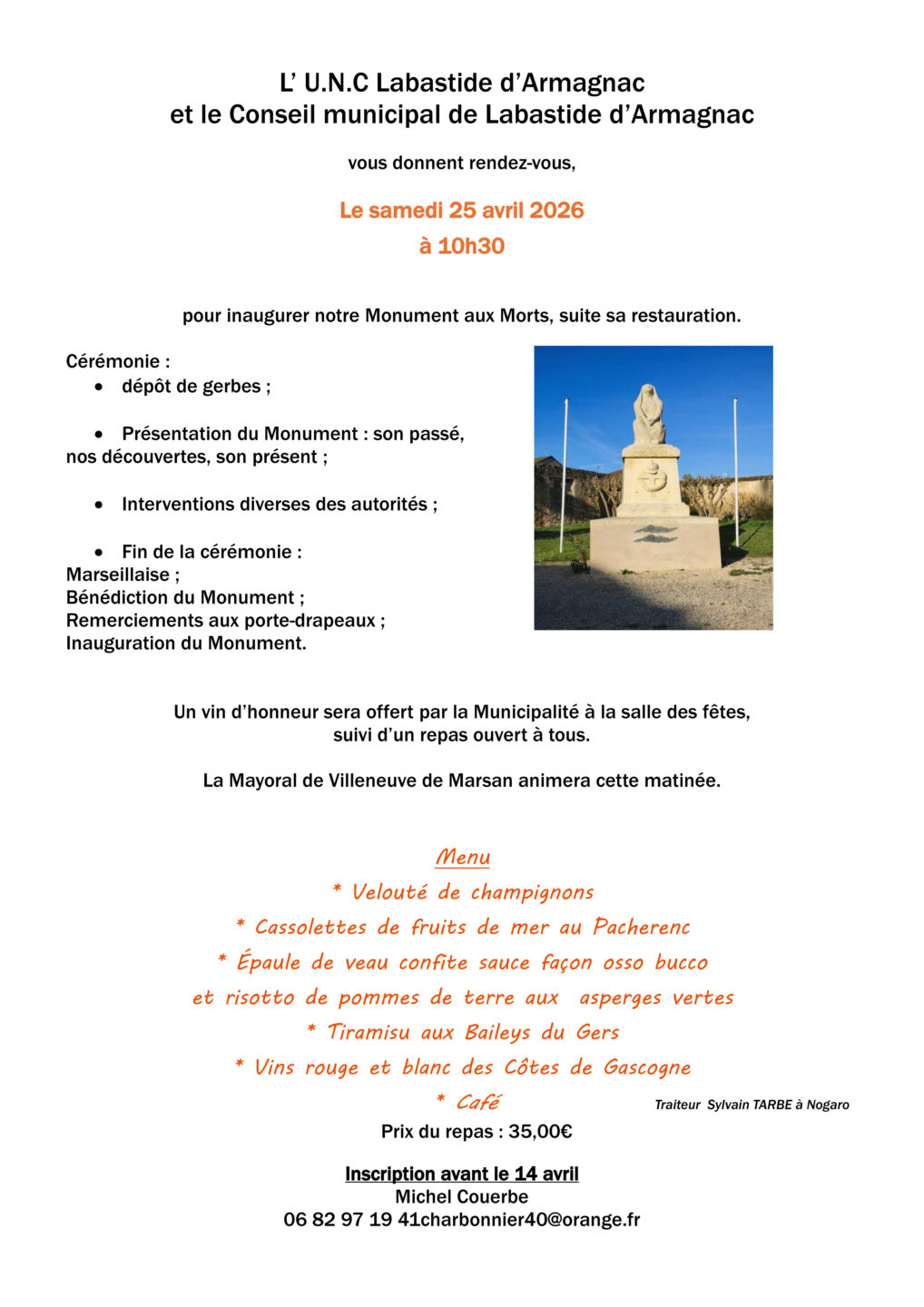 Inauguration Rue du Portail Labastide-d&rsquo;Armagnac