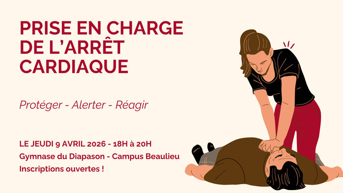 Initiation à la prise en charge de l&rsquo;arrêt cardiaque Campus de Beaulieu Rennes