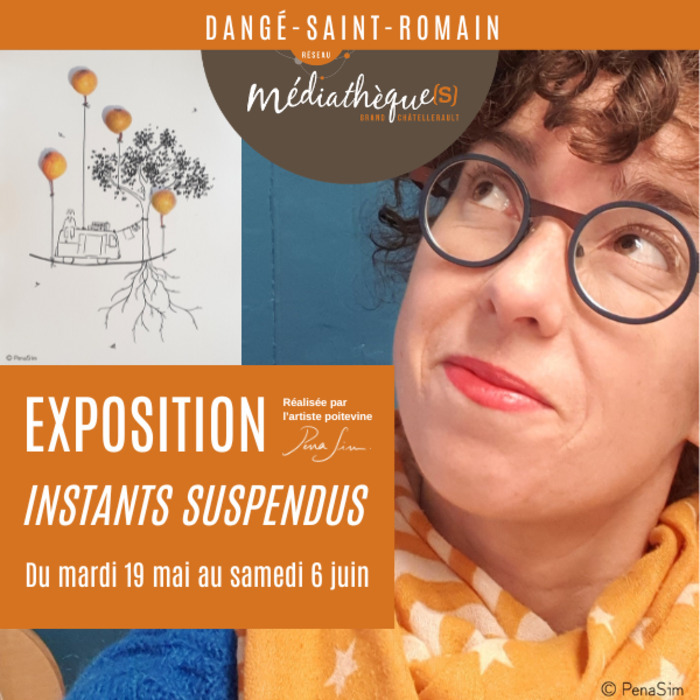 Instants suspendus exposition Médiathèque de Dangé Saint Romain Dangé-Saint-Romain 2026-05-19