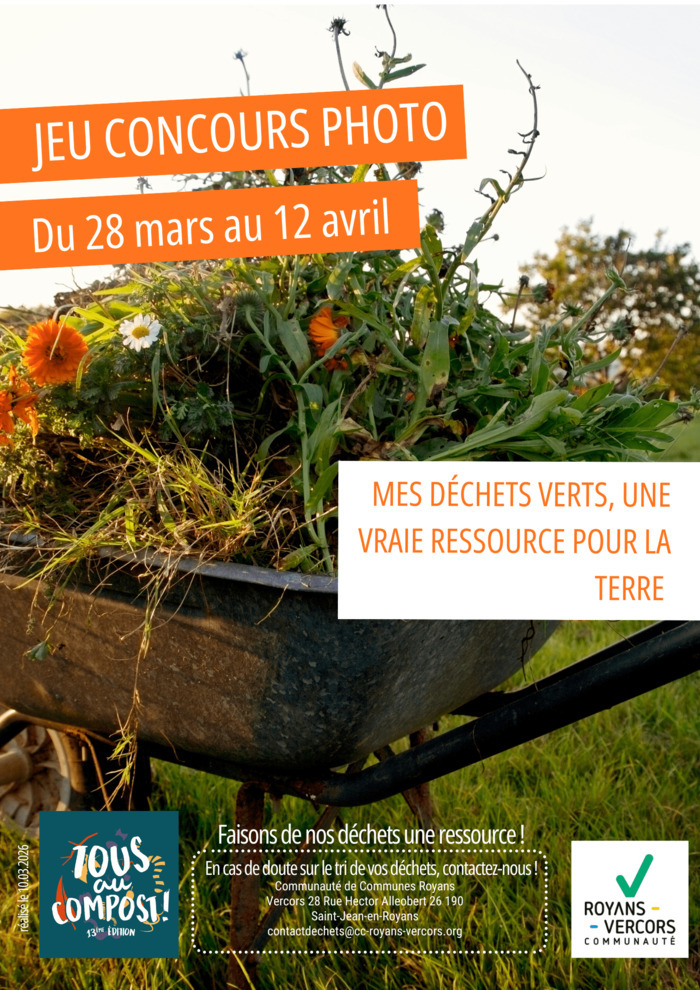 Jeu Concours Photo « Mes déchets verts, une vraie ressource pour la terre », Communauté de Communes Royans-Vercors, Saint-Jean-en-Royans