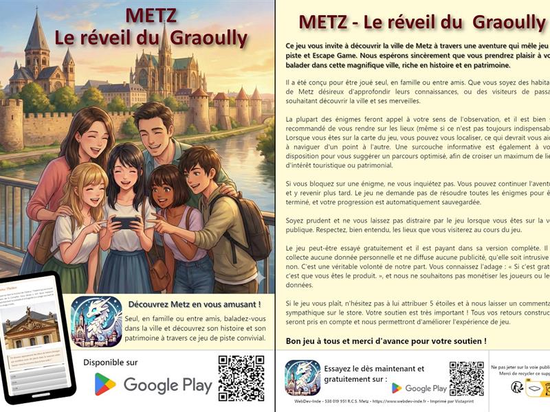 Jeu de piste Le réveil du Graoully Metz Moselle