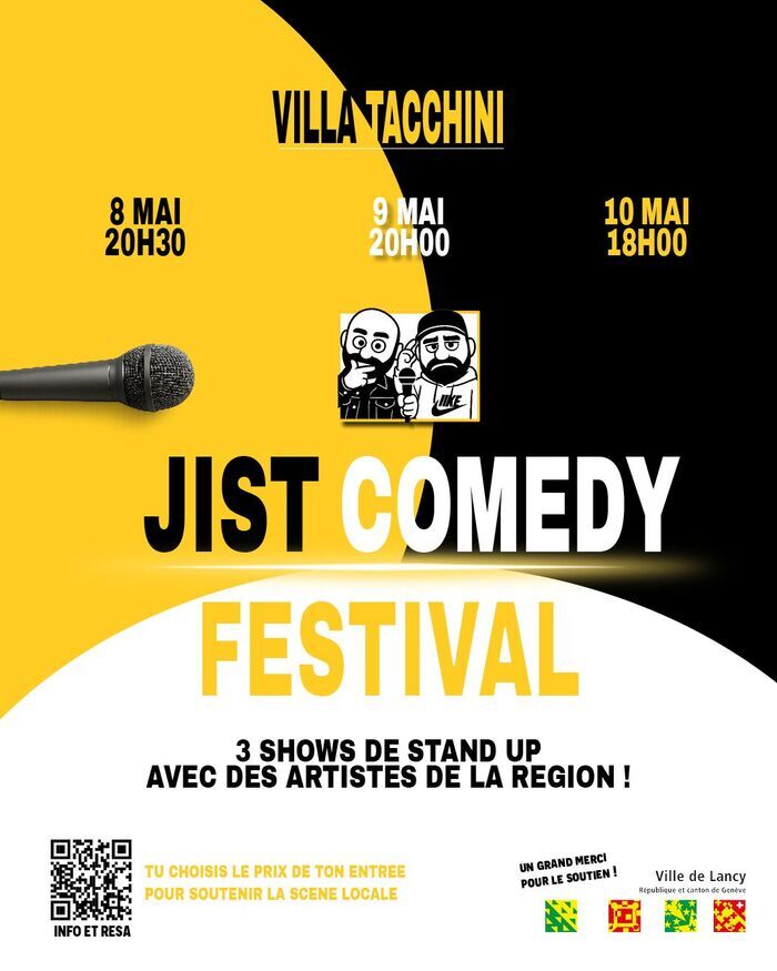 JiSt Comedy Festival – La nouvelle scène du rire Villa Tacchini Genève