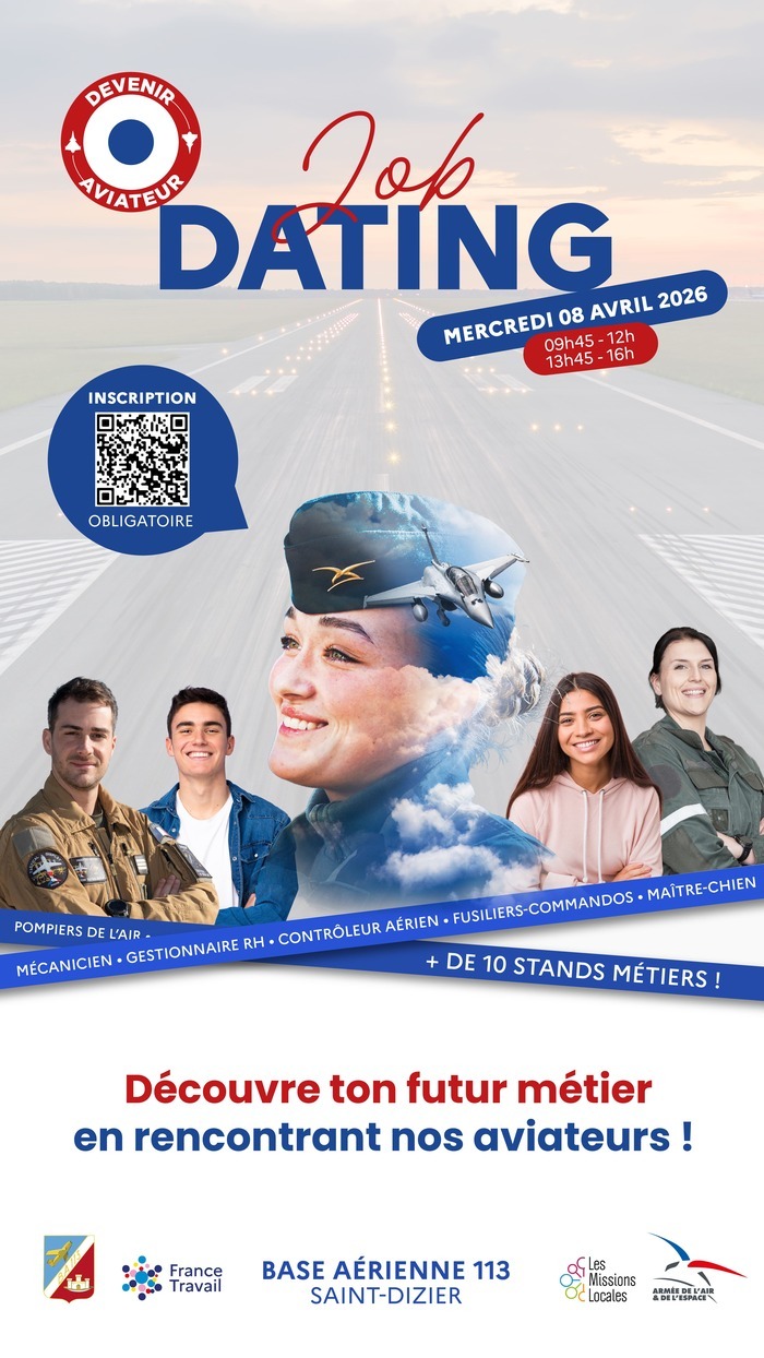 Job Dating des métiers de l’Armée de l’air – Base aérienne 113, Base Aérienne 113, Saint-Dizier