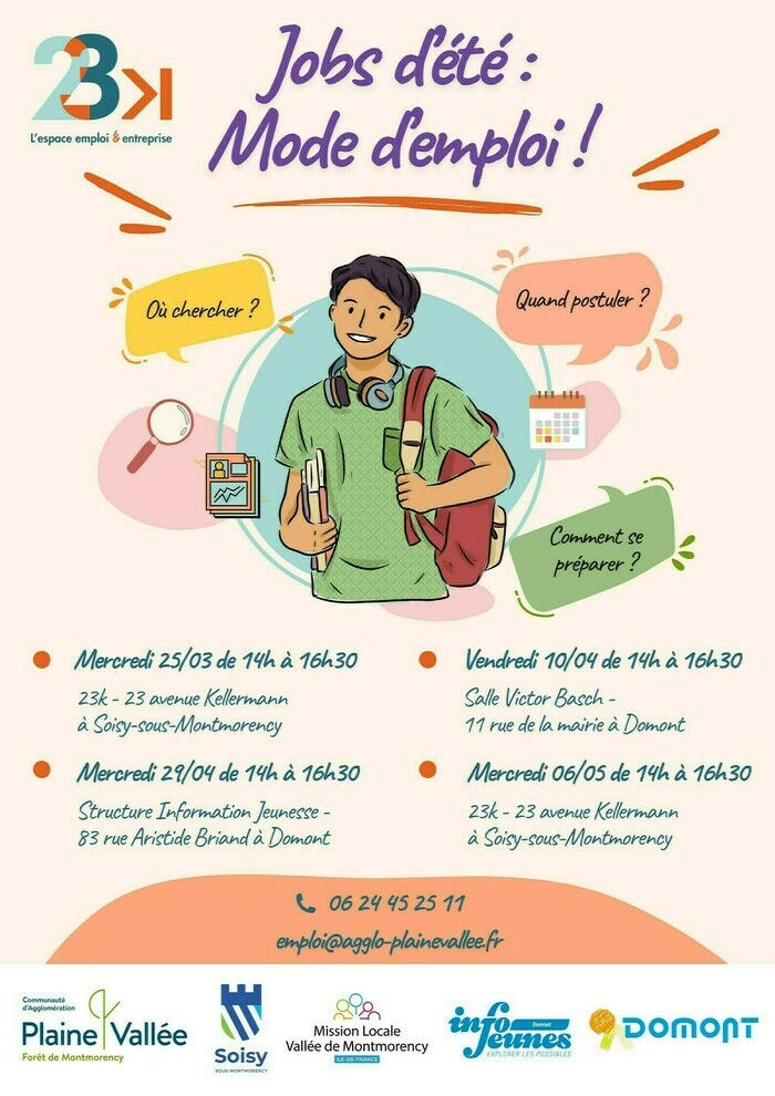 Jobs d’été : Mode d’emploi 23K Soisy-sous-Montmorency