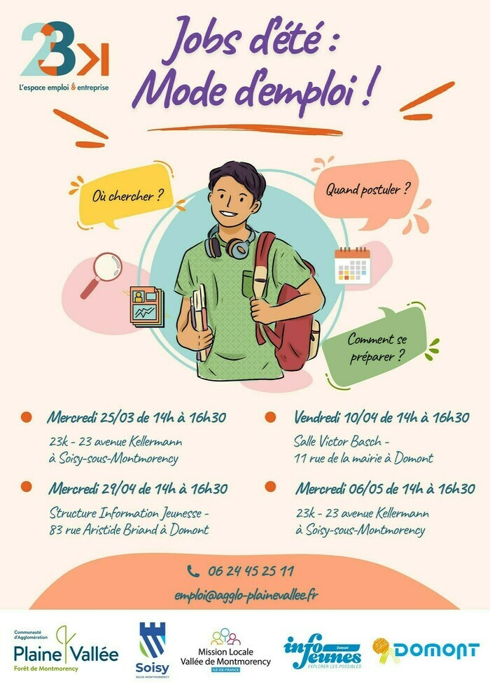 Jobs d’été : Mode d’emploi, Structure Information Jeunesse, Domont