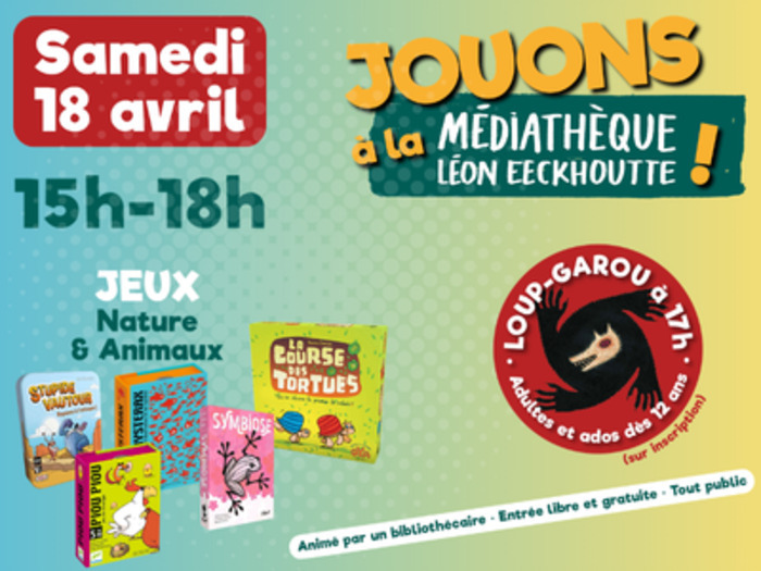 Jouons à la médiathèque !, Médiathèque Léon Eeckhoutte, Villemur-sur-Tarn