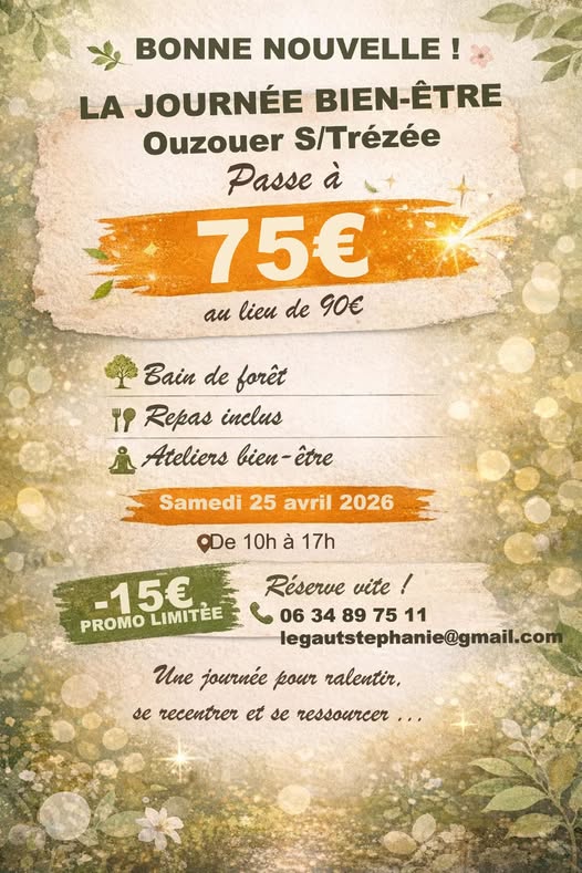 Journée bien-être et sylvothérapie  Ouzouer-sur-Trézée