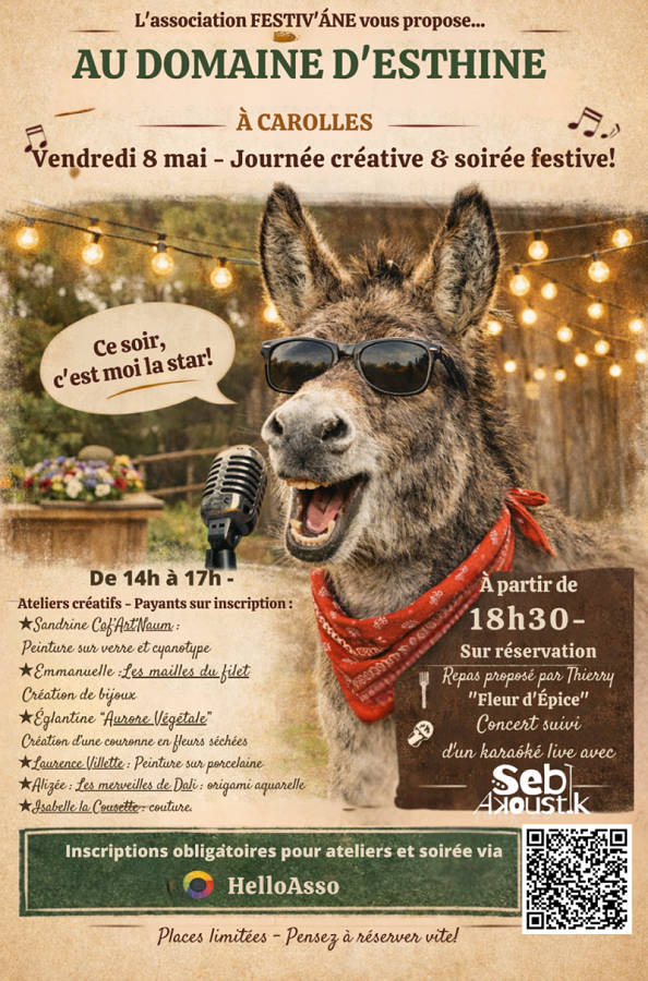 Journée créative et soirée festive Longrais Carolles