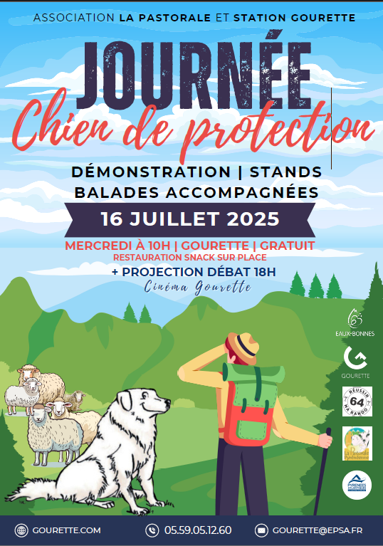 Journée information prévention chiens de protection Espace Bézou Eaux-Bonnes 2026-07-16