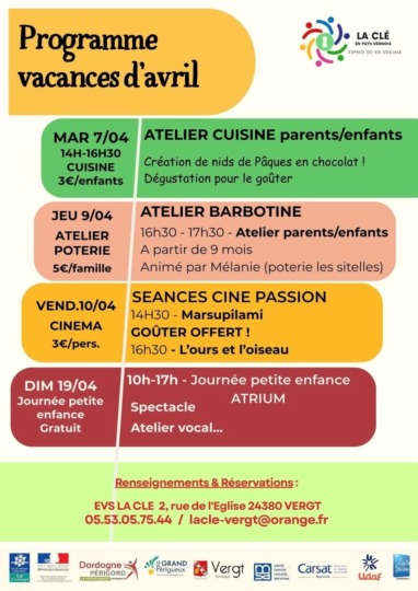 Journée petite enfance La Clé  Vergt