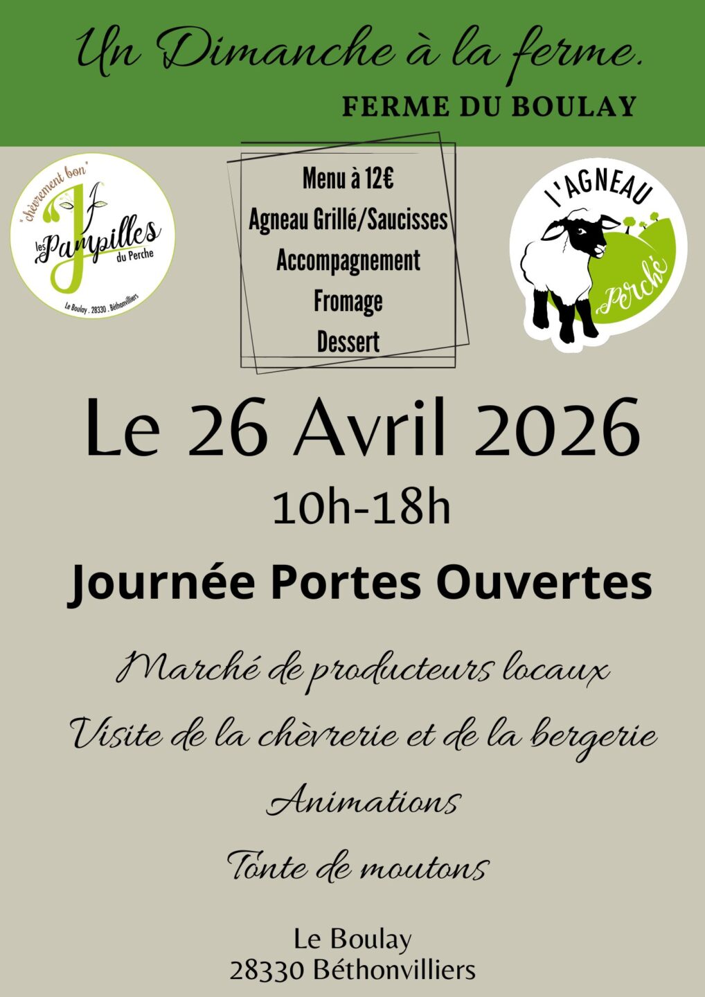 Journée portes ouvertes à la chèvrerie et bergerie  Béthonvilliers