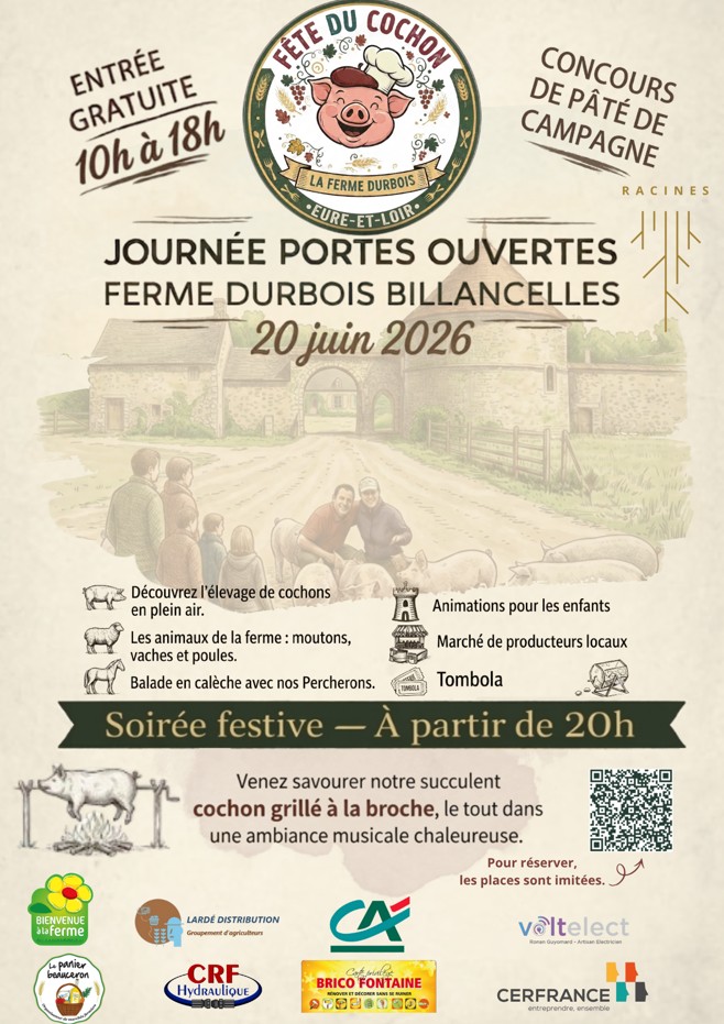 Journée portes ouvertes à la ferme Durbois  Billancelles 2026-06-20