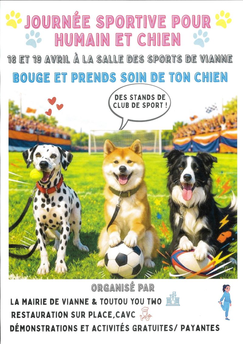 Journée sportive pour chiens et leurs maîtres  Vianne