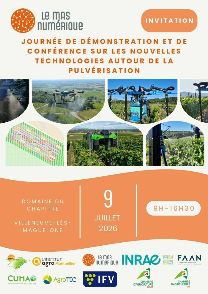 Journée Technique « Nouvelles Technologies de Pulvérisation », Domaine du Chapitre, Villeneuve-lès-Maguelonne (34), Villeneuve-lès-Maguelone