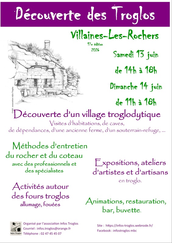 Journées découverte des troglos  Villaines-les-Rochers